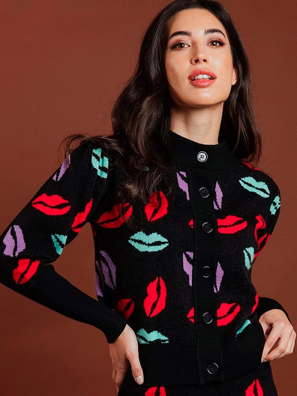 LIPS CARDIGAN