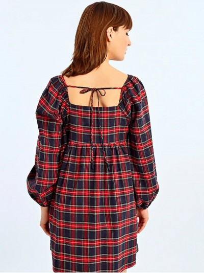 VESTIDO CORTO CUADROS 2