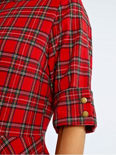 VESTIDO CAMISERO CUADROS 2